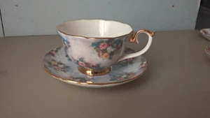 Lena Liu Bradford Editions Tea Cup Teacup Saucer GLORY Glorious Chintz Porcelain - Picture 1 of 24