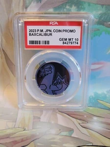 Pokemon Baxcalibur 2023 Japonés Vending Moneda Graduada PSA 10 - Imagen 1 de 2