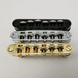 Roller Saddle Tune-O-Matic Bridge w/ M8 Posts for Gibson Les Paul, SG, Gretsch - Picture 1 of 12