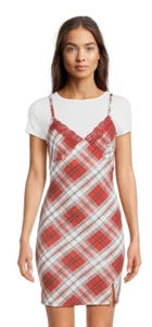 No Boundaries Juniors Twofer Dress size 2XL 19 color Clay Brick - Picture 1 of 13