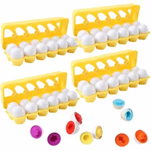 4 juegos de divertidos juguetes a juego de huevos con hoyuelos - juguetes de huevos de Pascua STEM para niños pequeños - Imagen 1 de 8