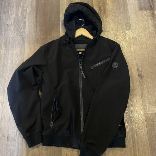 Giacca a vento con cappuccio Michael Kors Vegas Nera Taglia: M