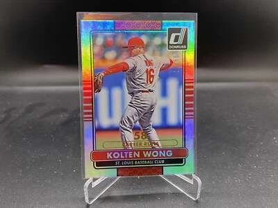 Kolten Wong 2015 Donruss Career Stat Line #159 /58 Cardinals - Image 1 of 2