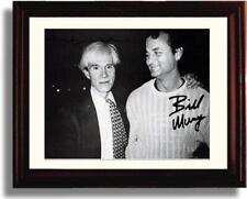 Unframed Andy Warhol and Bill Murray Autograph Promo Print