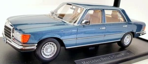 I Scale 1/18 Scale Model Car 18084 - 1975 Mercedes Benz S Class W116 - Blue - Picture 1 of 5