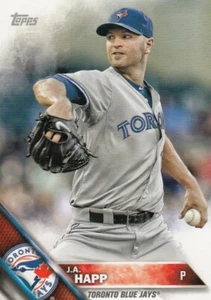 Lot of (10) 2016 Topps Mini J.A. HAPP Card LOT SP/1000 #449 Blue Jays - Picture 1 of 1
