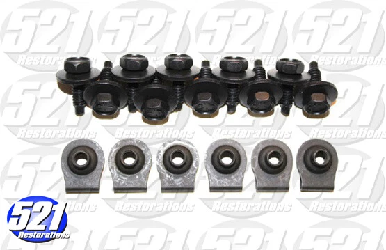Kit de pernos de panel de llenado de parrilla inferior para 66-70 Coronet Satellite RoadRunner Mopar Foto 1 de 1