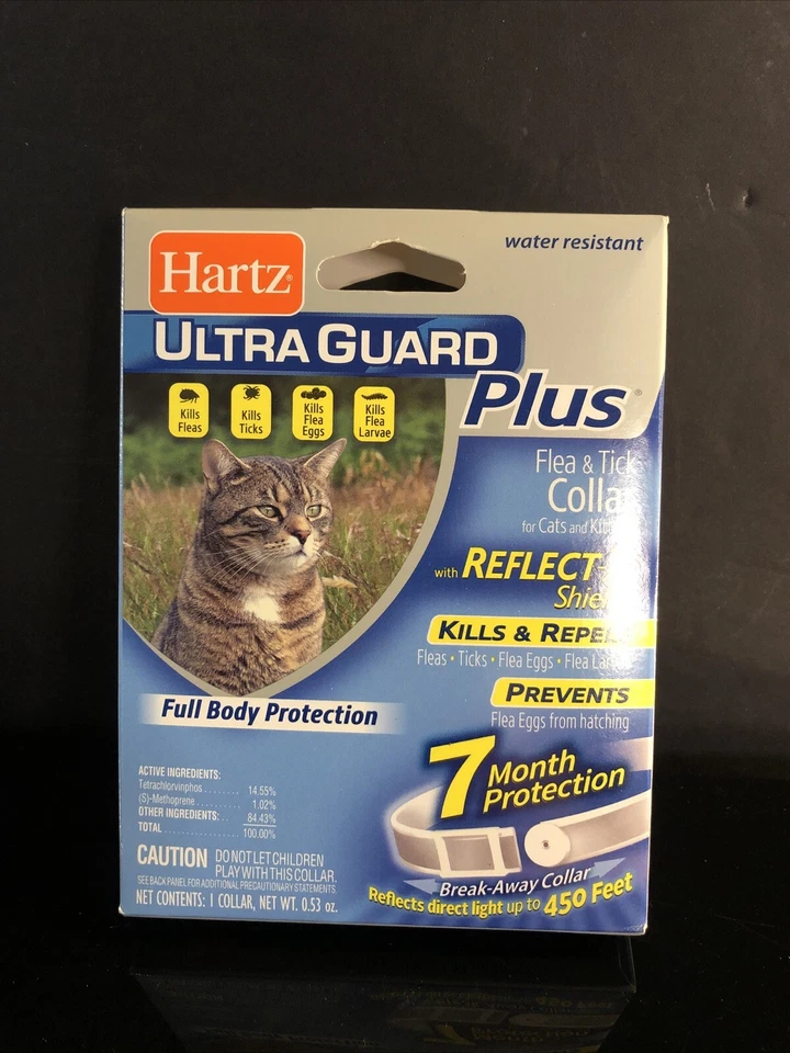 Hartz UltraGuard Plus Flea & Tick Collar with Reflect-X Shield for Cats and Kittens – 1ct