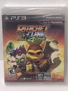 Ratchet & Clank All 4 One PS3 Sony PlayStation 3 2011 NEW SEALED Black Label - Picture 1 of 18