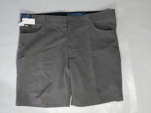 NEW Size 42 Mens Roundtree & Yorke Performance Cargo Flat Shorts 9"I Gray - Picture 1 of 10
