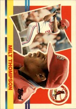 1990 Topps Big St. Louis Cardinals Baseball Card #126 Milt Thompson