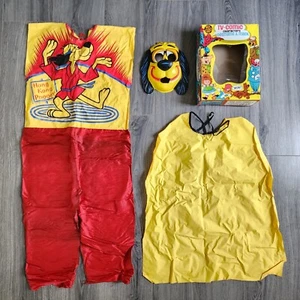 Vtg 1974 Ben Cooper Hong Kong Phooey Child Halloween Costume & Mask Large 12-14 - Picture 1 of 19