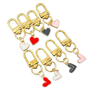 8 Kids Heart Charm Keychain Set Backpack & Bag Clips Valentine’s Day NEW - Picture 1 of 7