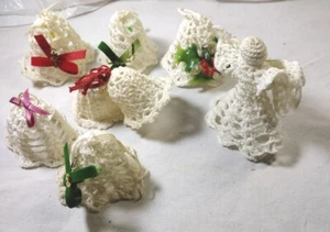 7 adornos de ganchillo blanco caseros - Imagen 1 de 6