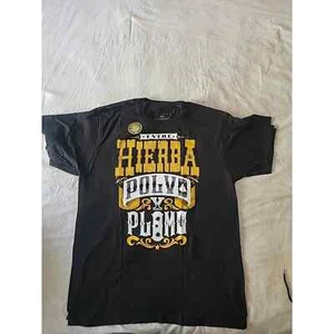 Los Cadetes de Linares T-Shirt Men Black Size L ENTRE HIERBA POLVO Y PLOMO - Picture 1 of 6
