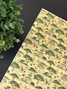 SERENGETI Design Tissue Paper Sheet Choose Size & Package Amount - Picture 1 of 5