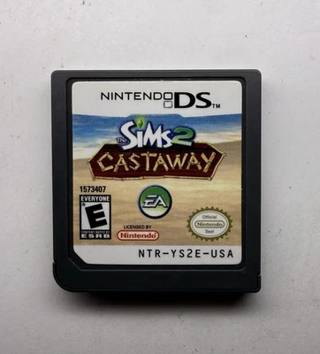 The Sims 2: Castaway (Nintendo DS, 2007) - Authentic - Tested - Cartridge Only - Image 1 of 2