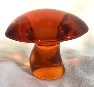 Pisapapeles VIKING Glass HONGO naranja caqui, 2 1/2" de alto x 3" ¡EXCELENTE!! - Imagen 1 de 3