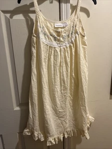 Abito slip babydoll cotone Intimate Essentials Prairie Cottage giallo piccolo - Foto 1 di 5