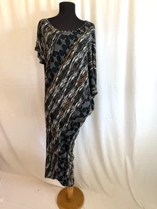 Custo Barcelona Knit Geometric Stripe Midi Dress - Size Small - Picture 1 of 5
