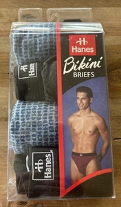 Neu Vintage selten Hanes Herren Bikinis Slip 4 PRS Unterwäsche Gr. LG 36-38 ~ 1998 - Bild 1 von 8