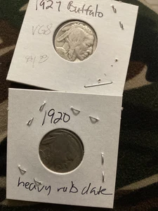 1927 Buffalo Nickel & other no clear date coins (12 items) Lot 6 - Picture 1 of 6