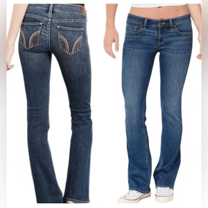 EUC Hollister Damen Low Rise Boot Cut Classic Stretch Denim Blue Jeans Größe 23 - Bild 1 von 8