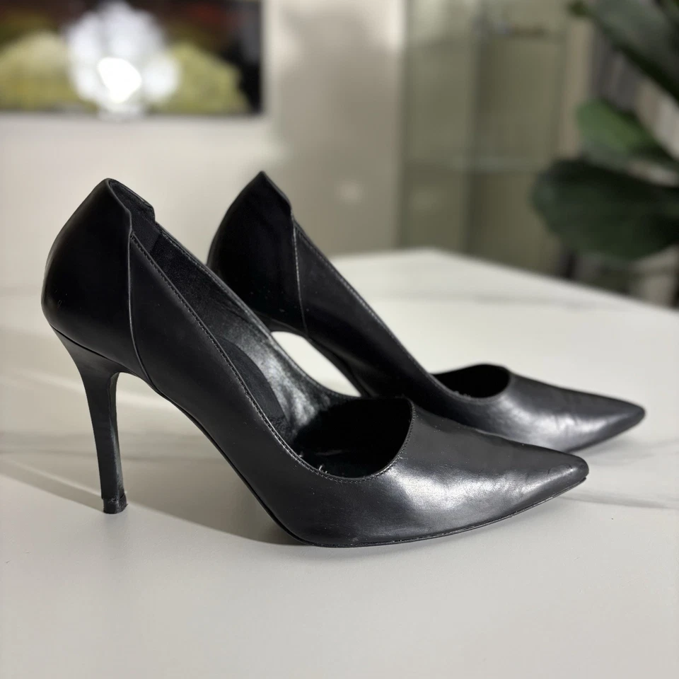 Tacones de cuero negros góticos Ann Demeulemeester talla 36 Foto 1 de 4