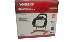 Husky Portable LED Work Light 1500 Lumens Black - Picture 1 of 5