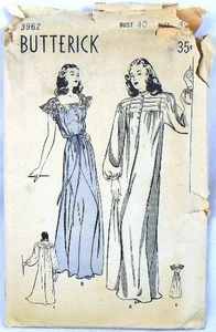 Butterick 3962 Nightgowns, bust 40 - Picture 1 of 1