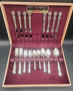 45-Signature 1950 by Old Company Silver Plate Flatware Silverware Monogramed - Picture 1 of 19