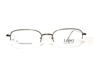 NEU LEGACY MR 5001 BR BRAUN HALBRANDLOSE BRILLE RX RAHMEN 53-18-145 MM MR5001 - Bild 1 von 7