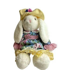 Vintage Toys R Us Peter & Penny Cottontail Girl Bunny Rabbit Plush Tea Party 18" - Picture 1 of 7