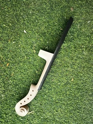 one 4/4 5 string Maple Violin neck With Ebony Fretboard Hand-Carved Violin part - Image 1 of 4