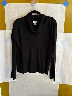 Suéter Para Mujer Negro Converse One Star Capucha Cuello L Cuello Alto Acrílico Capas Foto 1 de 4