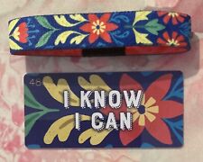 Zox I Know I Can Wrist Band Strap And Card