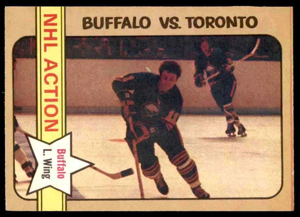 1972-73 O-PEE-CHEE NHL ACTION RICK MARTIN BUFFALO SABRES #182 NRMT - Image 1 of 2