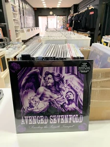 Avenged Sevenfold 2LP Sounding The Seventh Trumpet USA 2016 Clear With Purple LP - Picture 1 of 2