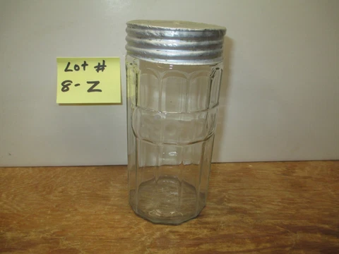 HOOSIER CABINET ORIGINAL COLONIAL STYLE SODA SPICE JAR  LOT # 8-Z Cover