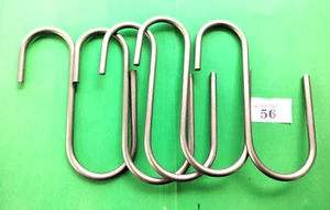 Scaffold Tube S -HooK Deep Throated for 2.1/2" Hose Carrying 8 mm S/S x 5 - Picture 1 of 8