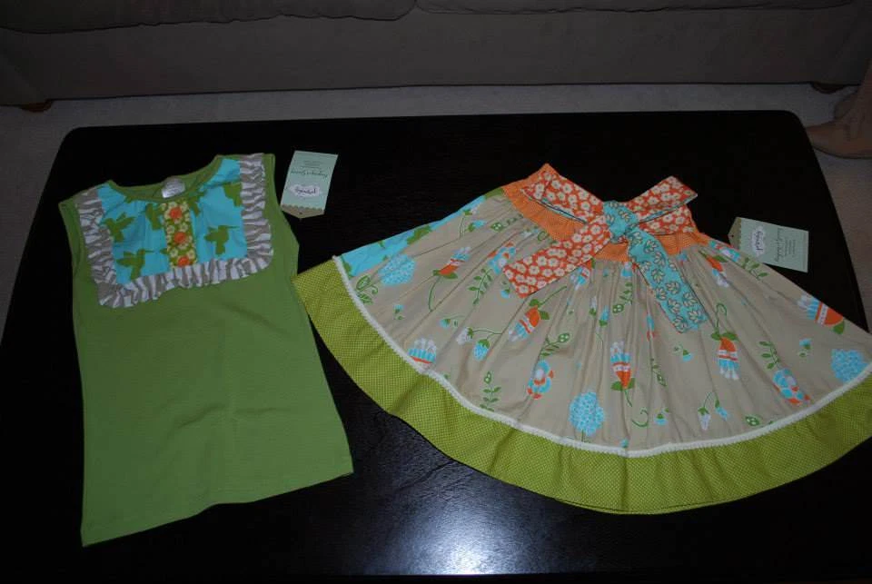 Nueva camiseta sin mangas y falda Persnickety Farmers Market Lou talla 8 Foto 1 de 1