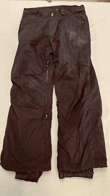 White Sierra Men's Pull-On Ski Snowboard Snowmobile Pants Black Large 38x30 [C31 - Image 1 of 4