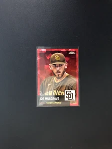 2022 Topps cromo platino aniversario Joe Musgrove rojo atómico/100 - Imagen 1 de 2