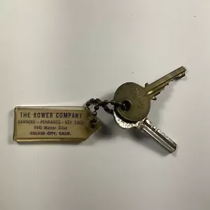 Culver City, California Vintage Keychain The Bower Company Advertisement - Picture 1 of 5