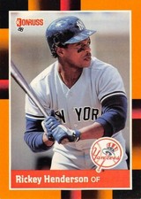 1988 Donruss Baseball's Best Rickey Henderson #76 NM or Better NEW YORK YANKEES