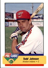 1994 Kinston Indians Fleer/ProCards #2646 Todd Johnson Fresno California CA Card