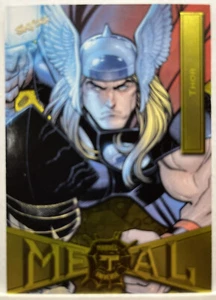 2022 Skybox Spider-Man Marvel Metal Universe #89 Thor Yellow Light FX 1205 - Bild 1 von 2