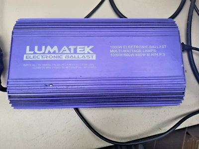 Lumatek 1000w Digital Ballast with Predator cobra 6 reflector light as is - Image 1 of 4