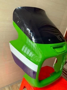 Cubierta de carenado de faro nariz superior delantera + parabrisas para KAWASAKI ZRX1100 ZRX1200 - Imagen 1 de 4