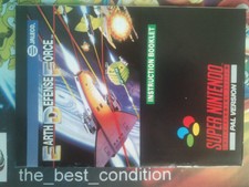 Manual earth defense force jaleco ● 9.5/10 ● pal english 100% snes super nintendo